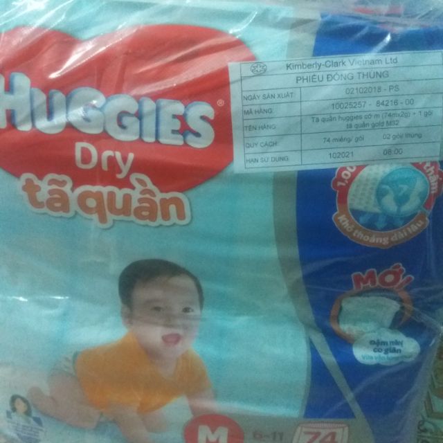 Tã quần Huggies M74