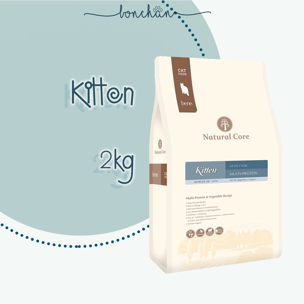 Hạt Natural Core C1 Bene Kitten cho mèo con dưới 12 tháng tuổi