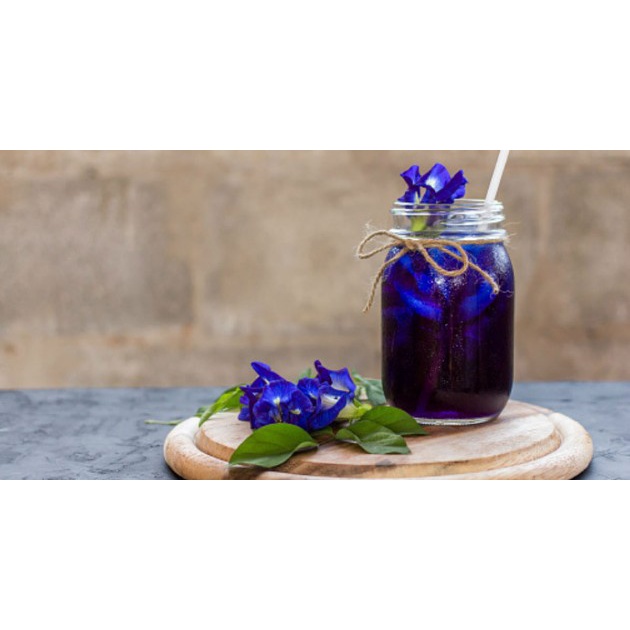 Trà hoa đậu biếc, hoa đậu biếc sấy lạnh, hoa đậu biếc loại 1, tạo màu xanh dương cho xôi, bánh.(50g) TG FOODS