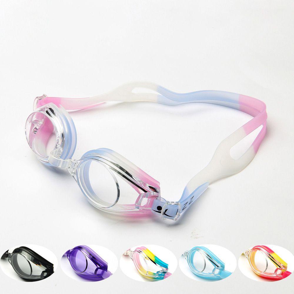 1 Kính Bơi Bằng Silicone Chống Nước Chống Tia UV Tầm Nhìn Rộng Dành Cho Trẻ Em Và Người Lớn