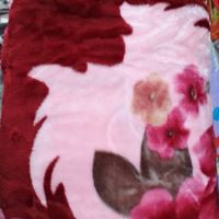 Chăn lông chăn len nhung tuyết 2kg 2 lớp  màu đỏ sẫm mềm ấm áp