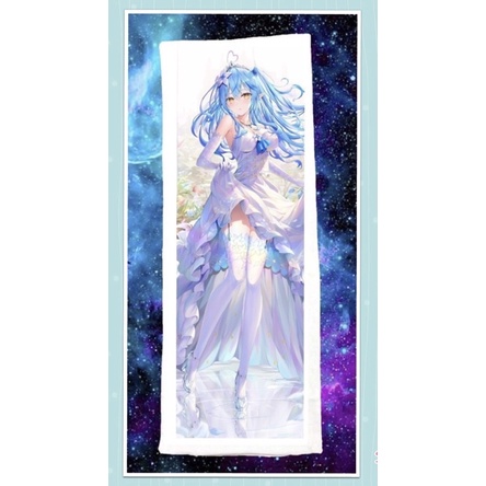 Gối ôm ngủ Yukihana Lamy-Hololive đai 40cm x1m/ dakimakua Vtuber Yukihana Lamy