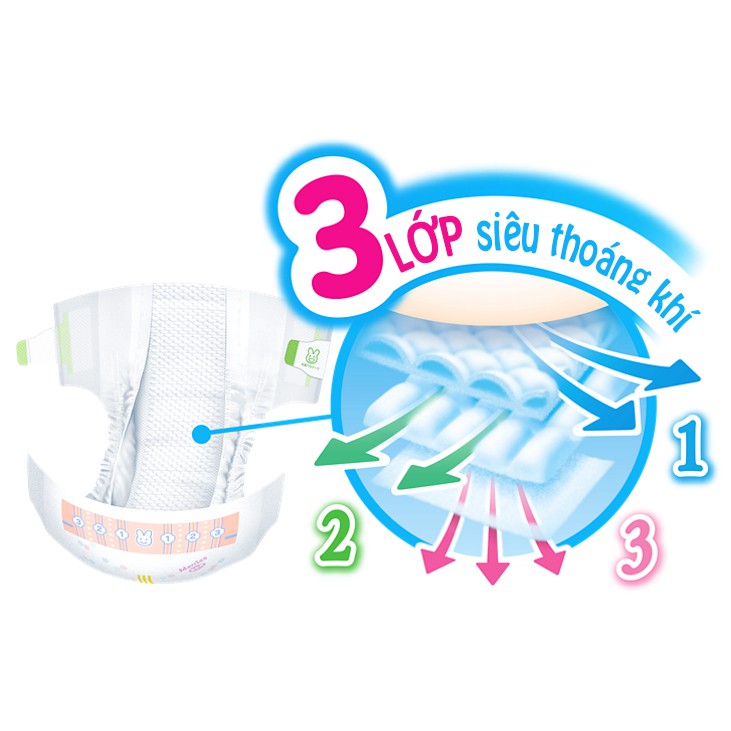 Combo 2 bịch[Cộng miếng] Bỉm - Tã dán Merries size L 54 cộng 4 miếng (cho bé 9-14kg)