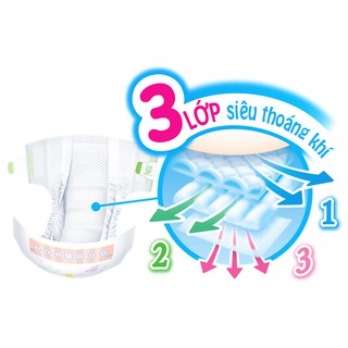 Combo 2 bịch[Cộng miếng] Bỉm - Tã dán Merries size L 54 cộng 4 miếng (cho bé 9-14kg)