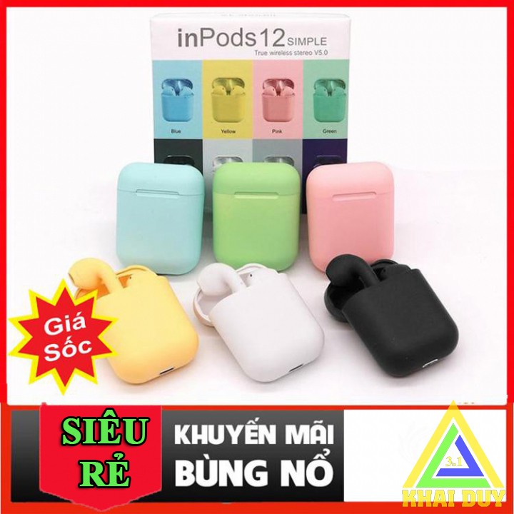 Tai Nghe Inpods 12 Loại 1 Kết Nối Nhanh Âm Thanh Chuẩn Lâu Hết Pin