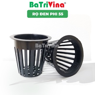 Rọ thủy canh đen 65 x 65 (Phi 55) nhựa nguyên sinh BATRIVINA - Bền đẹp, an toàn cho cây trồng