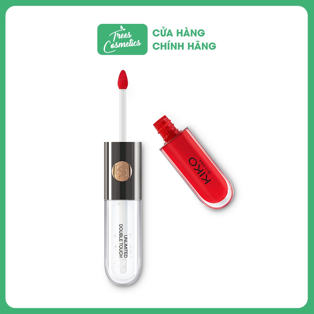 Son Kem Kiko 2 đầu Unlimited Double Touch Satin ( 2 đầu: 1 lì + 1 bóng) - Italy