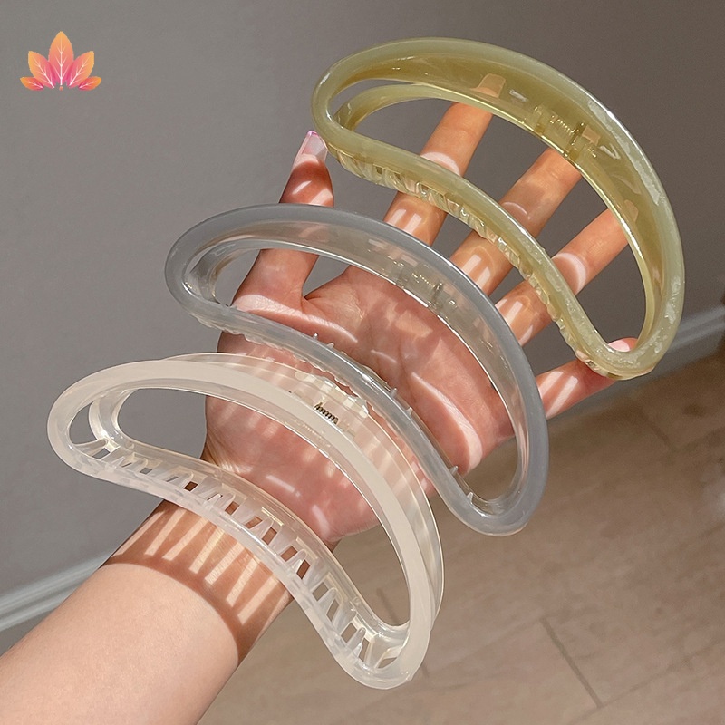 Kẹp Tóc acrylic Hình Cá Mập / Lưỡi Liềm JP5