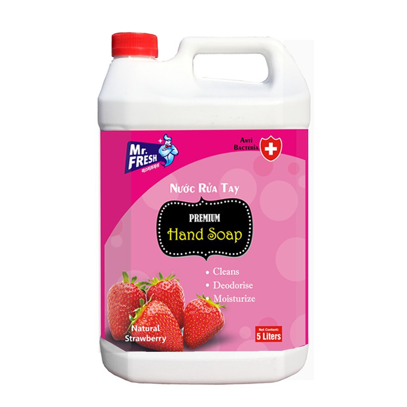 (Siêu tiết kiệm) Nước rửa tay tiệt trùng an toàn cho da Mr Fresh Hàn Quốc 5 lít | BigBuy360 - bigbuy360.vn