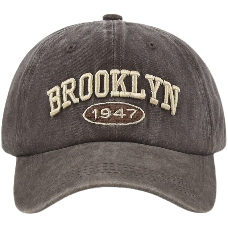 Mũ Lưỡi Trai Mềm Mại Thêu Họa Tiết Phong Cách Retro Mỹ Dễ Phối Đồ Thời Trang Mùa Hè Cho Nam Và Nữ