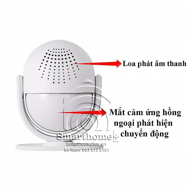 Robot Báo Khách Hồng Ngoại Kerui SHP M6