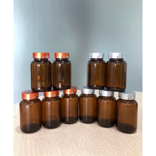 GIÁ SỈ HŨ LỌ THỦY TINH ĐỰNG THUỐC  CÓ MÀNG SEAL 120G