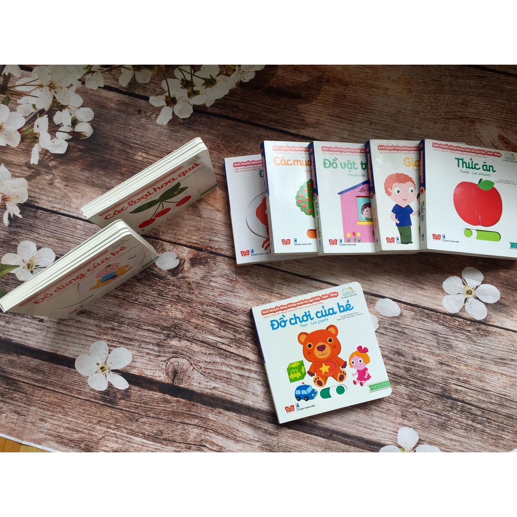 Sách - Đồ chơi của bé (thuộc Bộ sách chuyển động thông minh đa ngữ Việt - Anh - Pháp) | BigBuy360 - bigbuy360.vn