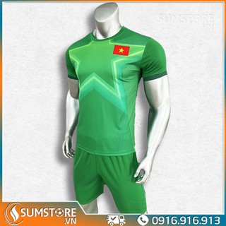 Bộ quần áo đá banh Việt Nam Xanh Thủ môn 2021
