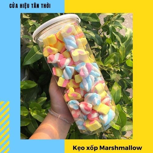 (Ngon Số Dzách) Kẹo Dẻo Xốp Mềm Marshmallow Siêu Ngon Hủ Lớn 250G