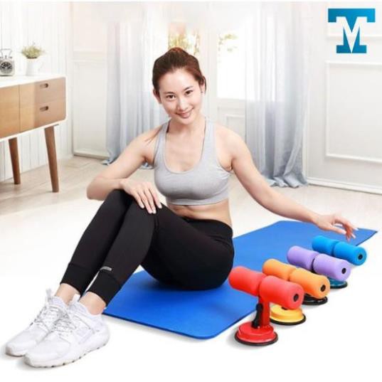 Dụng Cụ Tập cơ bụng, tập Gym thể dục thể thao tại Nhà, dụng cụ tập bụng có đế hút gắn sàn chữ T đa năng