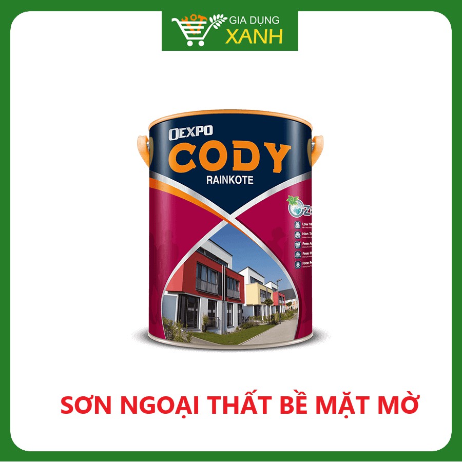 Sơn Nước Ngoại Thất Oexpo Cody Rainkote 1L (Pha màu theo bộ sưu tập 900 màu, các bạn inbox mình nhé)