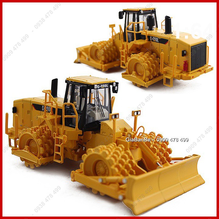 Xe Mô Hình Tỉ Lệ 1:64 -  Xe Lu Cót Đường - Hàng Chi Tiết - 9903