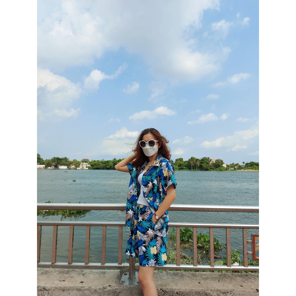 (chất kate thái 1 - kho HCM) bộ hoa lá đi biển, team - bộ hoa quả, trái cây big size - chuyên sỉ lẻ - nhuhuyen shop