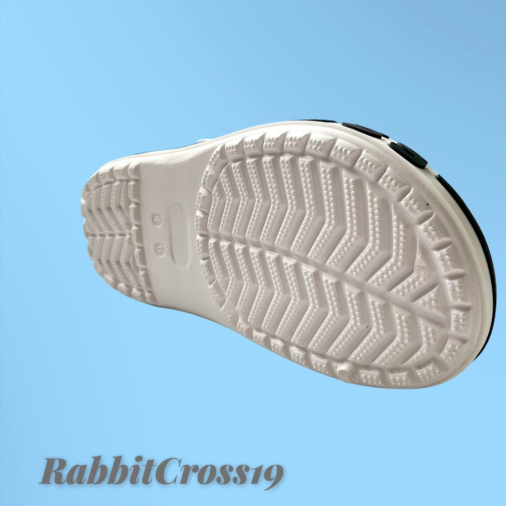 [Tặng 12 Jibits] Dép Cross Đế Bánh Mì Hotrend Cross B.aya Trắng
