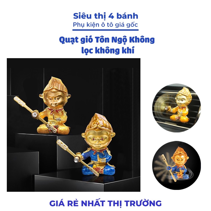 Quạt gió tôn ngộ không gắn cửa gió điều hòa trang trí trên xe ô tô, xe hơi tỏa mùi hương dễ chịu - Tặng kèm sáp thơm