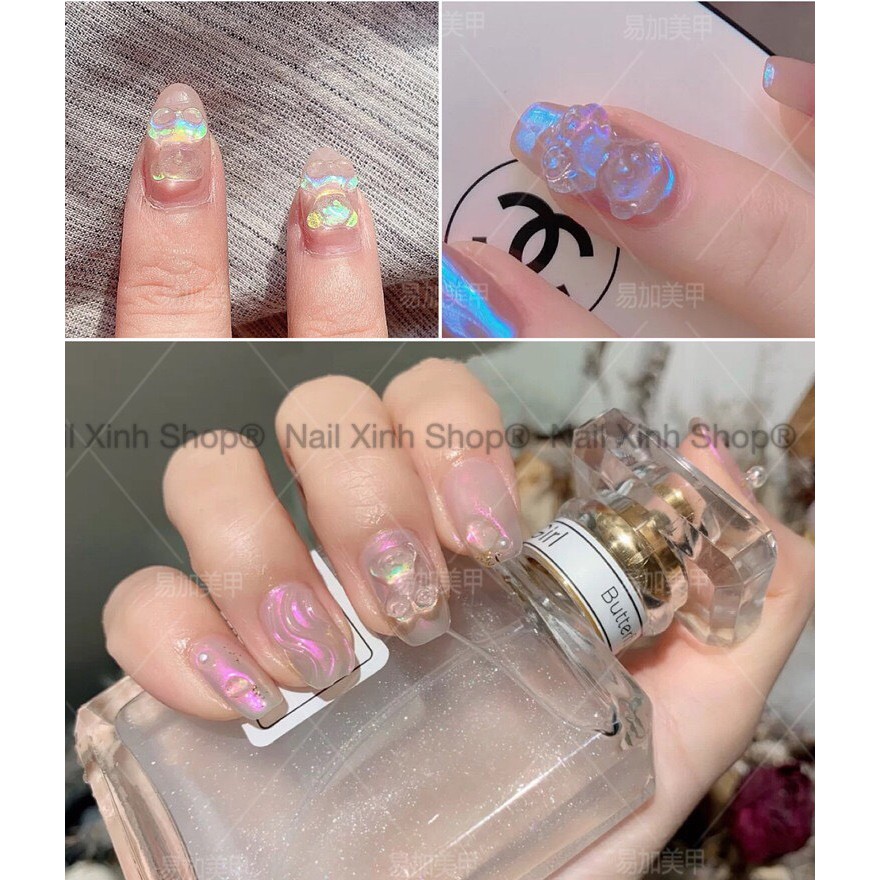 Hũ trang trí móng nail - 10 con gấu mix / charm gấu hot nail 2020