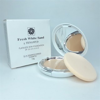 Phấn nền che khuyết điểm Tenamyd Fresh White Sand Flawless Skin Foundation 13g