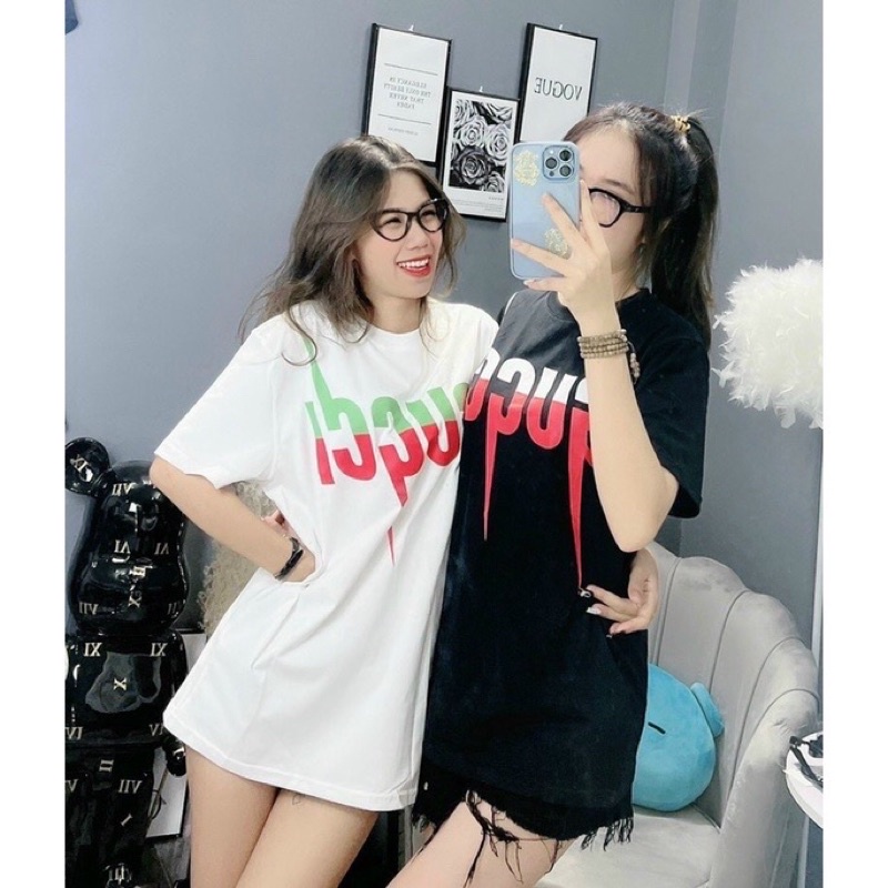 [HÀNG CHUẨN] Áo phông GUCI from rộng cá tính