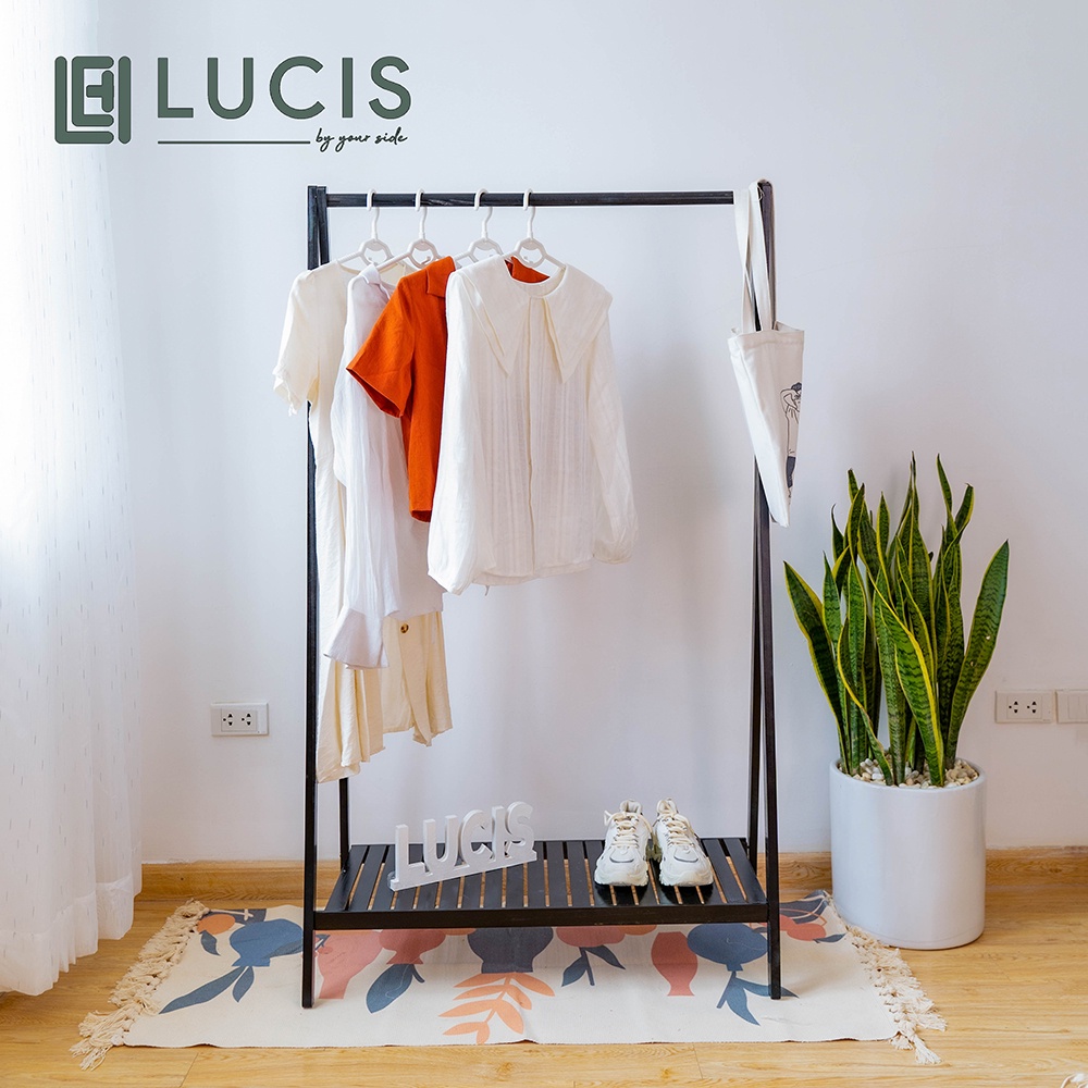 Kệ treo quần áo chữ A 1 tầng LUCIS size 80cm