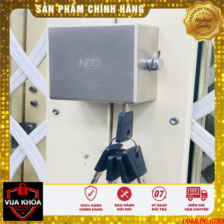 Ổ KHÓA CHỐNG CẮT TOÀN DIỆN NEO⚡FREE SHIP⚡chống cưa-chống cắt-chống đục-chống cháy-chống nước-chống rỉ sét-VUA KHÓA