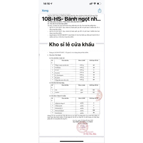 1Kg Bánh Trứng Chảy EGG (19-20c)