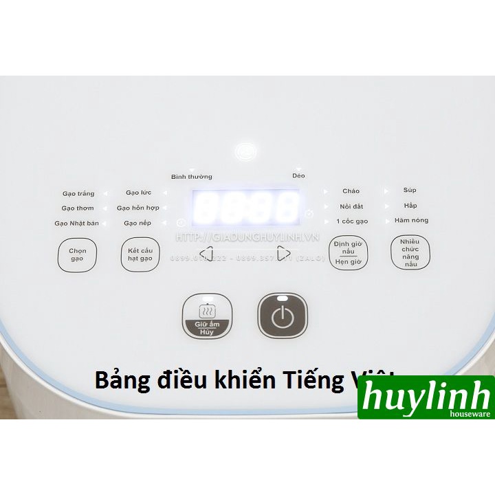 [Mã ELHAMS5 giảm 6% đơn 300K] Nồi cơm điện từ Fuzzy Xpress Tefal RK522168 - 1.5 lít