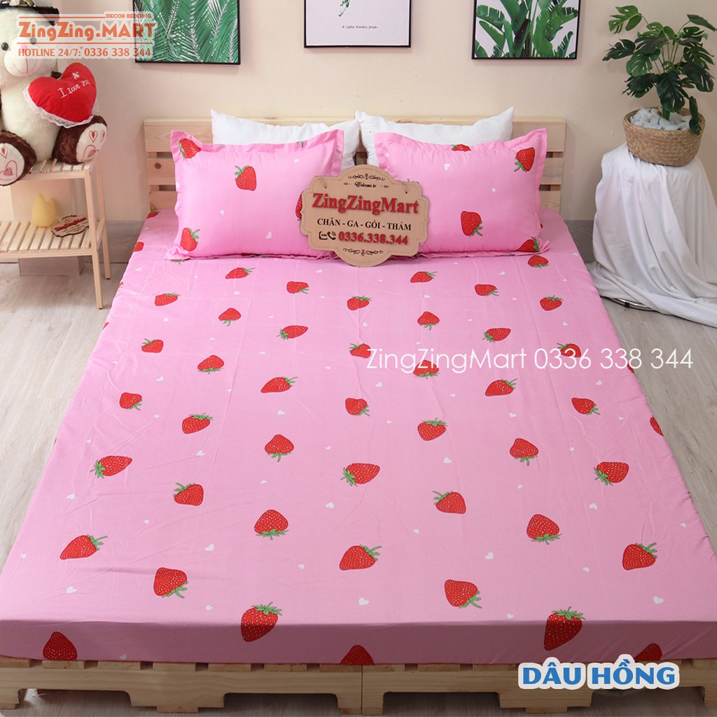 Set Ga Gối Poly Cotton Mẫu Báo Pink ( Bộ Drap giường ) - ZingZingMart | BigBuy360 - bigbuy360.vn