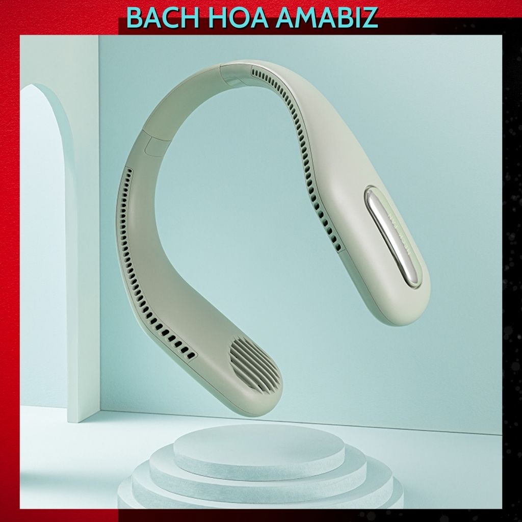 Quạt tích điện đeo cổ mini không cánh Yoobao F41 thiết kế sáng tạo với 2 tua bin không cánh bảo hành 12 tháng