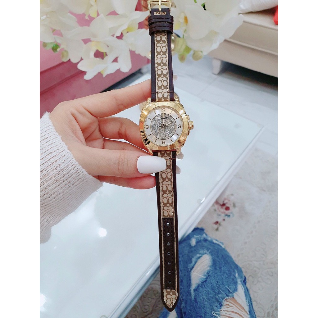 Đồng hồ nữ Coach sang chảnh size 34mm