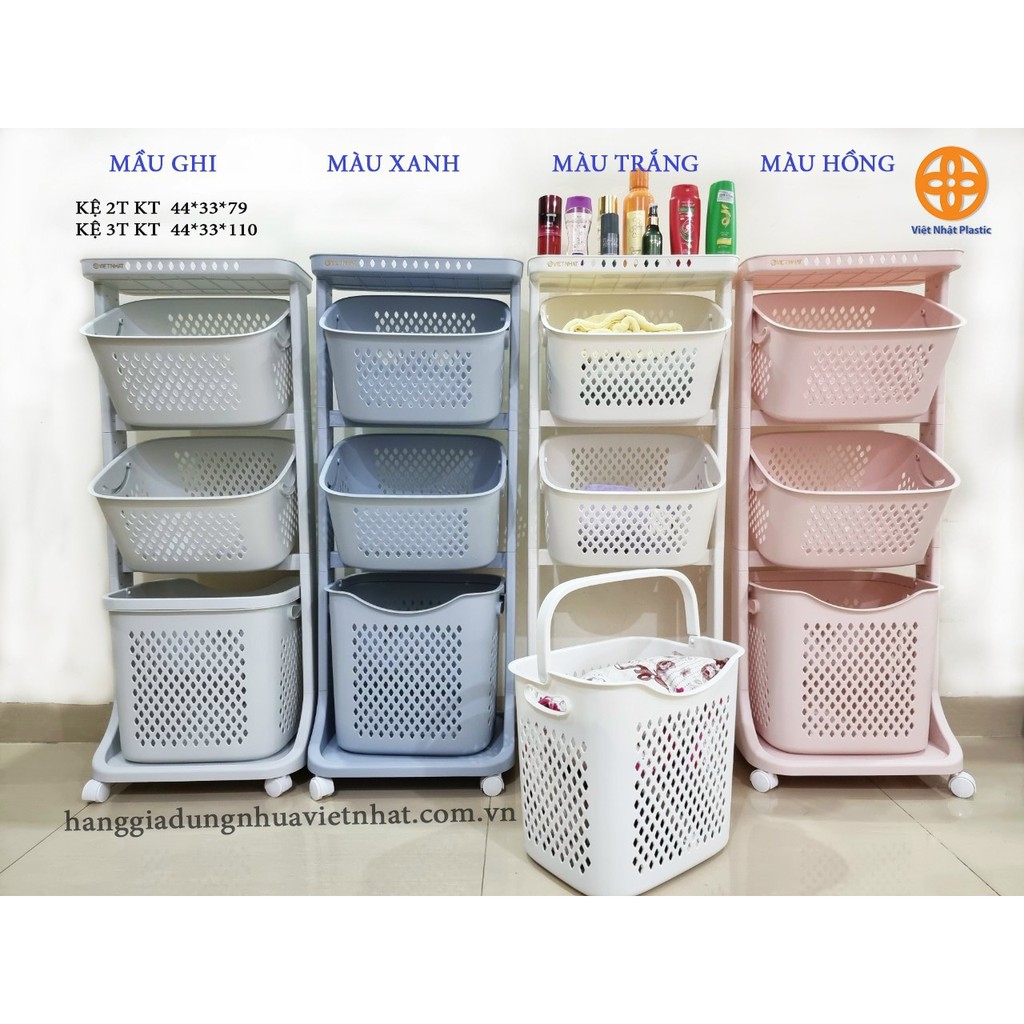 Kệ Đựng Đồ Đa Năng - Kệ Để Đồ 3 Tầng Nhựa Plastic Có Bánh Xe Siêu Xinh - 1 Đổi 1 Trong 14 Ngày