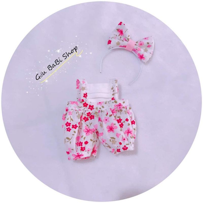 Set yếm liền cho búp bê size nendoll, 1/8, 1/6, doll bông 15cm, 20cm, barbies, xinji, blythe, animator