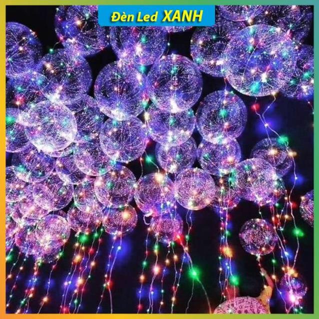 Dây đèn led đom đóm nhiều màu 1,5v tặng kèm bóng galasi