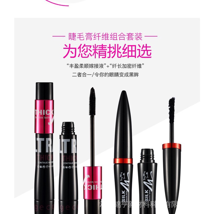 Set Mascara và sợi tơ chuốt mi cong vút và dài hơn