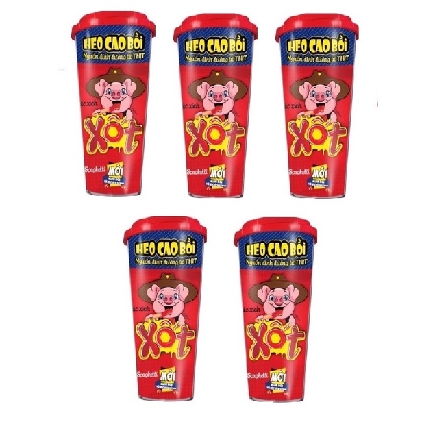 Lốc 5 ly xúc xích lắc heo cao bồi | BigBuy360 - bigbuy360.vn