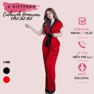 Đồ bộ mặc nhà [Free ship] Đồ mặc nhà quần dài cao cấp, mềm mại, mát lịm mặc ở nhà siêu xinh