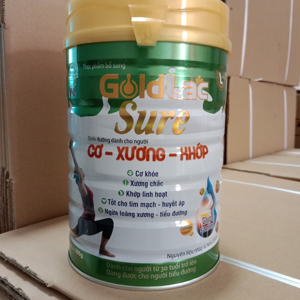 SỮA CHO NGƯỜI BỆNH CƠ - XƯƠNG - KHỚP GOLDLAC SURE 900GR, Date mới 2025