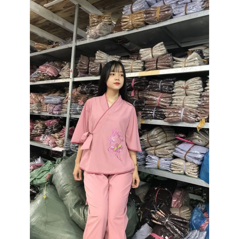 đồ lam đi chùa mẫu cho khách bigsize từ 71 đến 78kg
