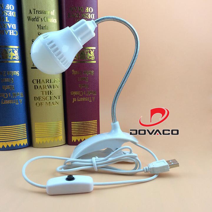 Đèn LED kẹp bàn cắm cổng USB