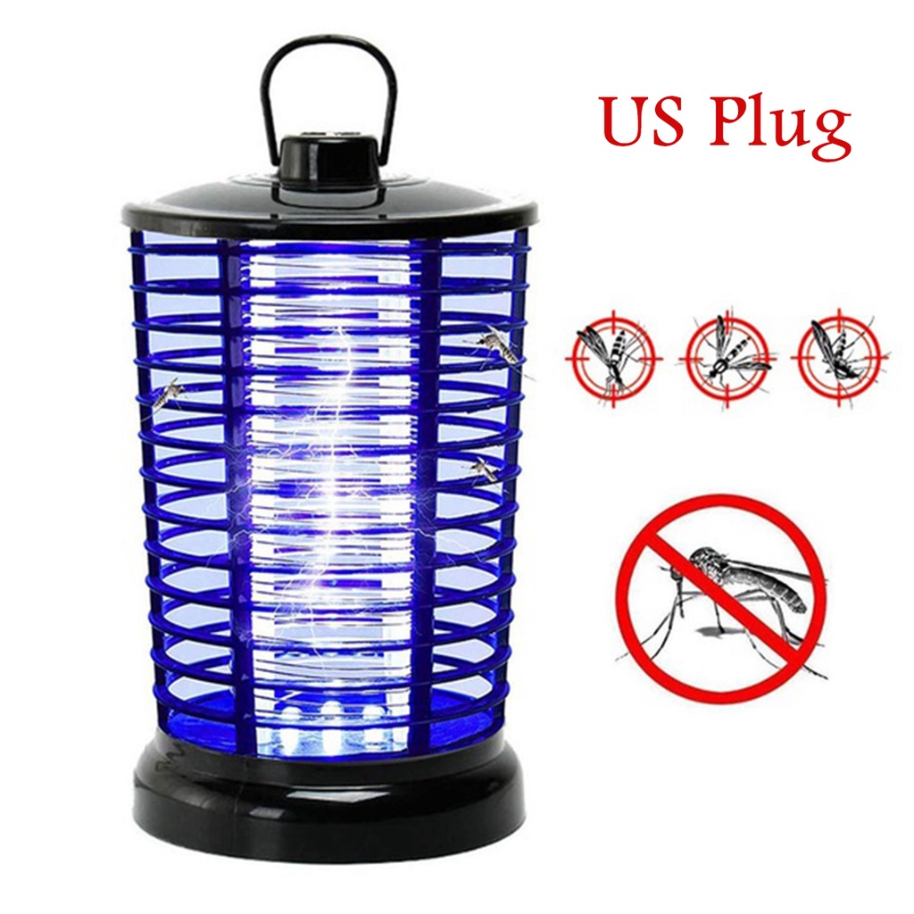 YIYU Đèn Led Diệt Muỗi / Côn Trùng Bằng Điện Màu Đen Thiết Kế Nhỏ Gọn Tiện Dụng Trong Nhà / Ngoài Trời
