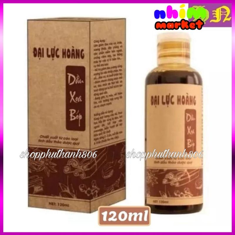 Dầu xoa bóp Đại Lực Hoàng dung tích 120ml- giải pháp hỗ trợ cơ xương khớp