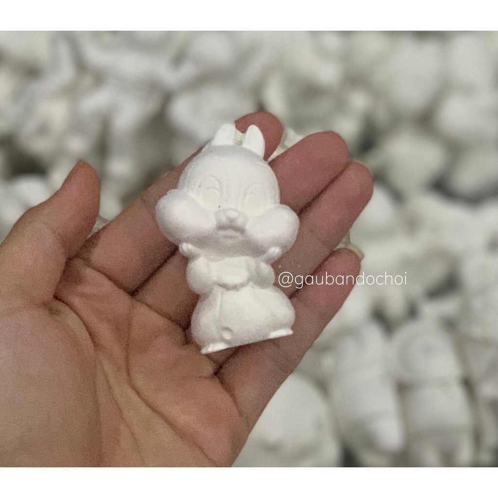 Tô tượng thạch cao con sóc 2d size nhỏ 5.6cm
