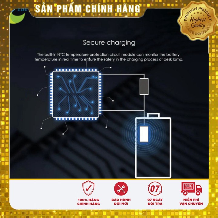 [Sale] Đèn bàn học Xiaomi Yeelight YLTD11YL thời lượng pin tối đa lên đến 40h - Bảo hành 6 tháng - Shop Thế Giới Điện Má