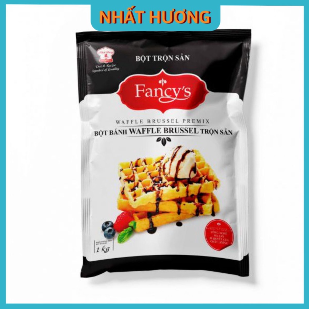 Bột Trộn Sẵn Bánh Waffle Brussel Fancy’s (1Kg)