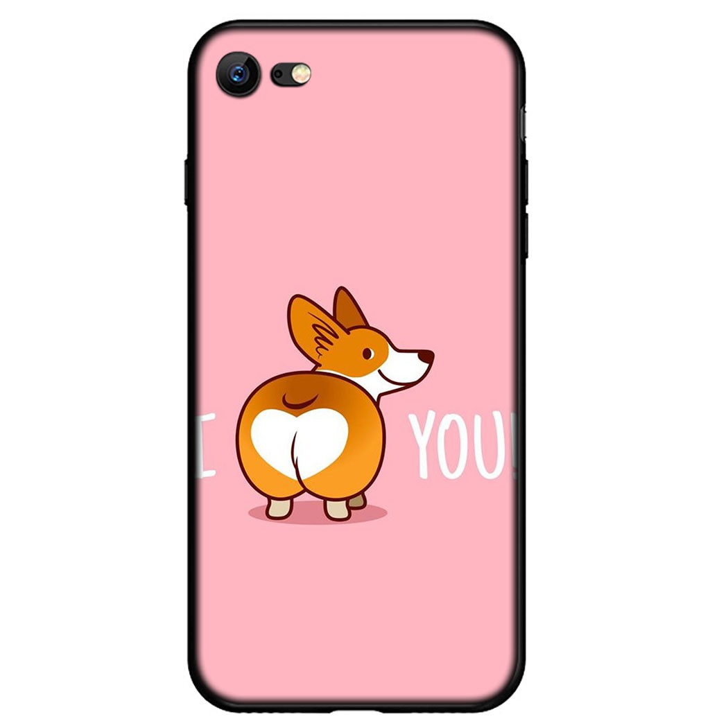 Ốp điện thoại silicone mềm in hình chú chó Pug IQI116 cho iPhone X XR XS Max 5 6 5s 6s 7 8 Plus SE